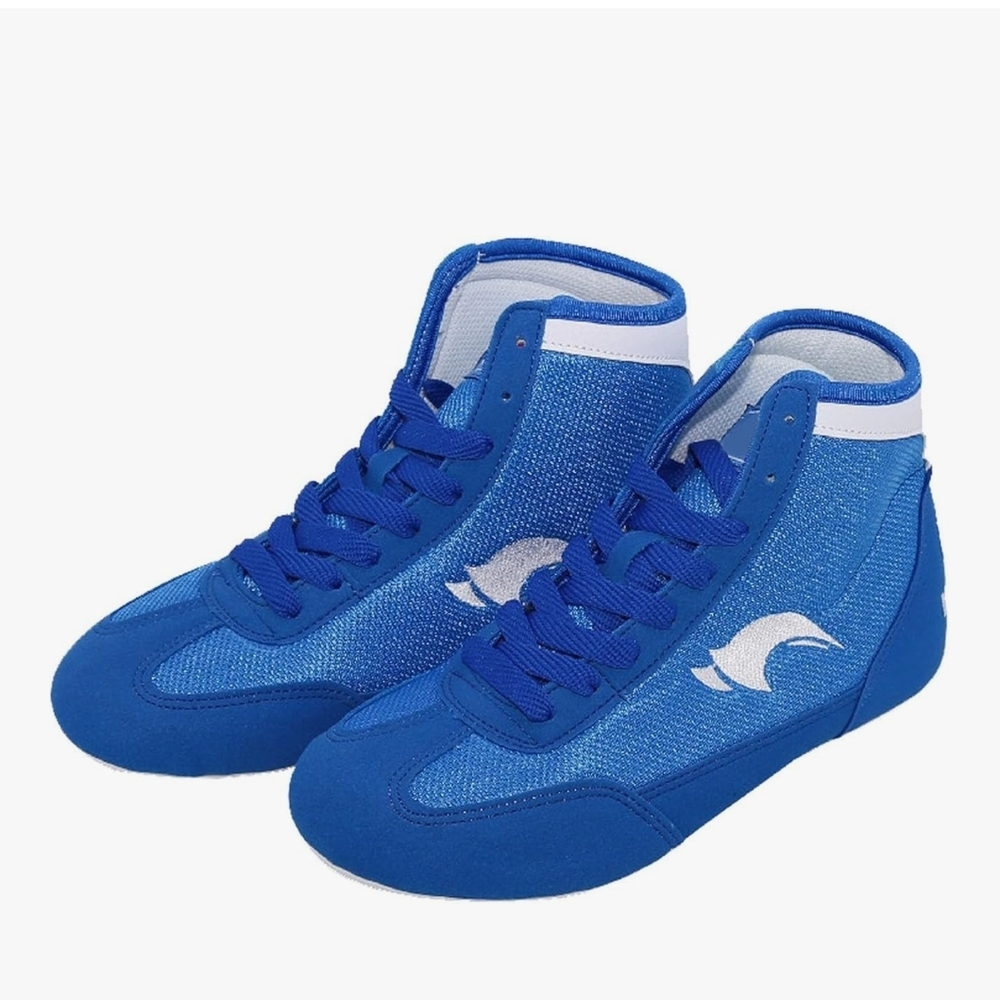 Blue Kids High-Top Sneakers